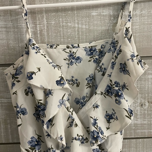 Floral Ruffle Wrap Dress (Size XS) - Picture 2 of 2